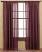 Merlot Tobacco Cloth Curtain Panels, Victorian Heart - The Weed Patch