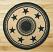 Black Star Round Braided Jute Rug, by Capitol Earth Rugs.