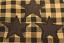 Checked fabric detail - black and tan