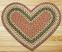 Olive, Burgundy, & Gray Heart Jute Rug, by Capitol Earth Rugs