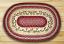 Cranberries Oval Patch Braided Rug, by Capitol Earth Rugs