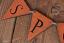 Spooky Hand-painted Wooden Mini Pennant Garland, by Our Backyard Studios in Mill Creek, WA
