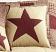 Jamestown Burgundy & Tan Quilted Star Pillow, by Olivia's Heartland