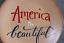 America the Beautiful Plate, hand-painted by Our Backyard Studio in Mill Creek, WA