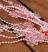 Pink Iridescent Beaded Garland with Flowers, by TJ Collection