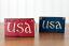 Red USA Small Wooden Sign, by Our Backyard Studio in Mill Creek, WA