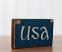 Blue USA Small Wooden Sign, by Our Backyard Studio in Mill Creek, WA