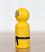 Yellow Ninja Peg Doll, made by Our Backyard Studio in Mill Creek, WA