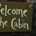 Welcome to the Cabin Hand-Lettered Wood Sign, by Our Backyard Studio in Mill Creek, WA