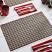 Weston Grey Plaid Felt Placemats, by VHC Brands