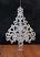 Pearl Glittered Tree Ornament, by Raz Imports.