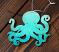 Octopus Personalized Ornament, handmade by Our Backyard Studio
