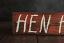Hen House Wood Sign - Persimmon Red