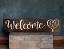 Personalized Hand Lettered Welcome Sign