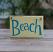 Yellow Beach Small Wood Sign
