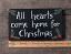 All Hearts Come Home for Christmas Sign