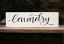 White Laundry Wood Sign