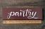 Burgundy Pantry Wood Sign