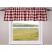 Great for a country cottage look, this cheerful valance features a buttermilk and red buffalo check pattern.