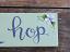 Hippity Hop Sign with Purple Flowers