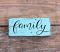 Blue Family Distressed Sign