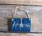 Blue America Small Wooden Sign