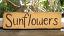 Sunflowers Rustic Wood Sign