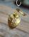 Gold Cone Ribbed Mercury Ornament