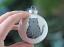 Gray Cat Personalized Glass Ornament
