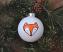 Fox Personalized Glass Ornament