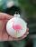 Flamingo Personalized Glass Ornament