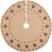 Jute Burlap Poinsettia 48 inch Tree Skirt by VHC Brands at The Weed Patch