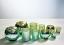 Blue & Green Mercury Glass Candle Holders