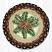 Pinecone Red Berry Braided Round Tablemat