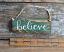 Green Believe Sign Ornament