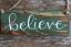 Green Believe Sign Ornament