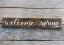 Walnut Stain Welcome Spring Sign