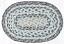 MS 9-119 Denim Braided Oval Tablemat