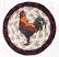 IC-471 Rustic Rooster Braided Coaster