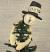Hugging Snowman Tree Topper with Top Hat