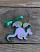 Purple Friendly Dragon Personalized Ornament