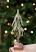 8 inch Glittered Pine Tree with Cones