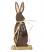 Wooden Spring Thyme Bunny Figurine - Darker