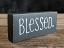 Blessed Shelf Sitter Sign with Heart