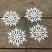 White Snowflake Ornaments (Set of 4)