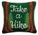 Take A Hike Hooked Throw Pillow