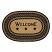 Farmhouse Welcome Oval Rug with Pad