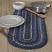 Great Falls Blue Braided 36 inch Table Runner Oval
