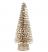 8 inch Snowy Champagne Glittered Bottlebrush Tree