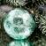 Mint Crackled Glass 3 inch Ball Ornament